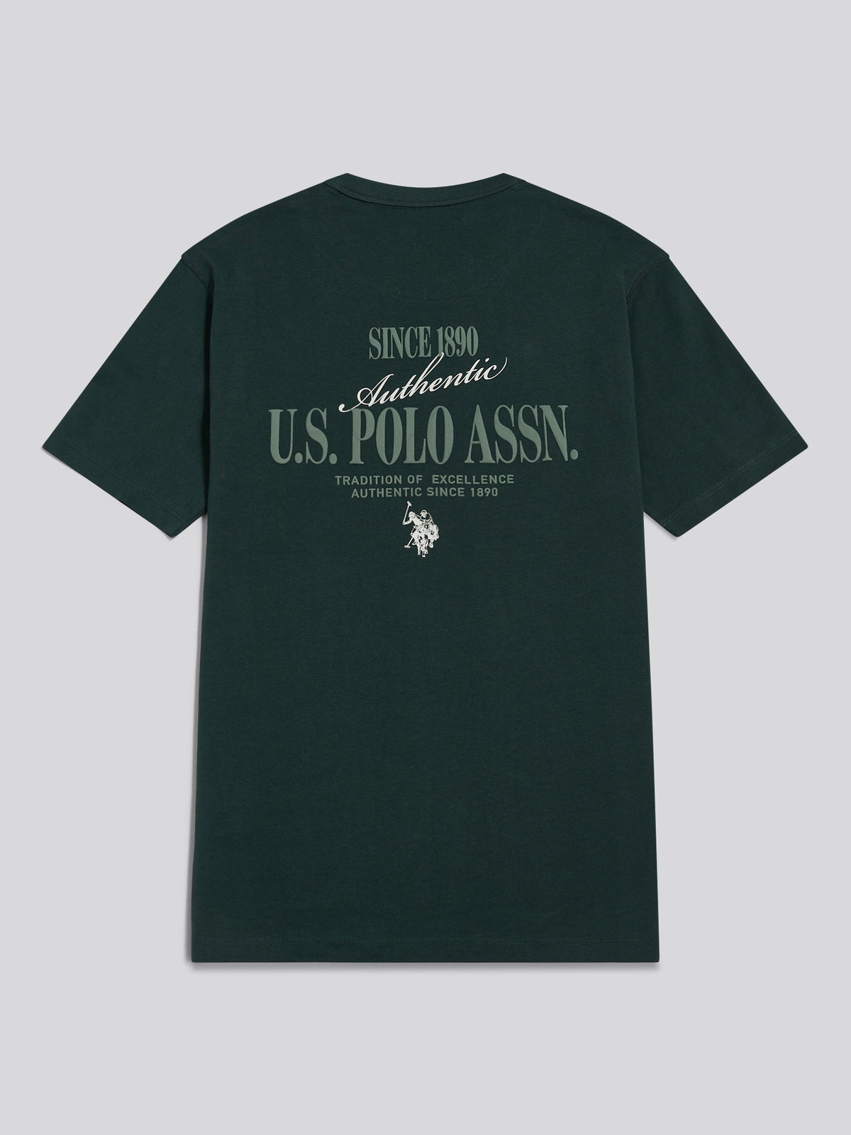 Mens Authentic Front & Back Graphic T-Shirt Green Gables