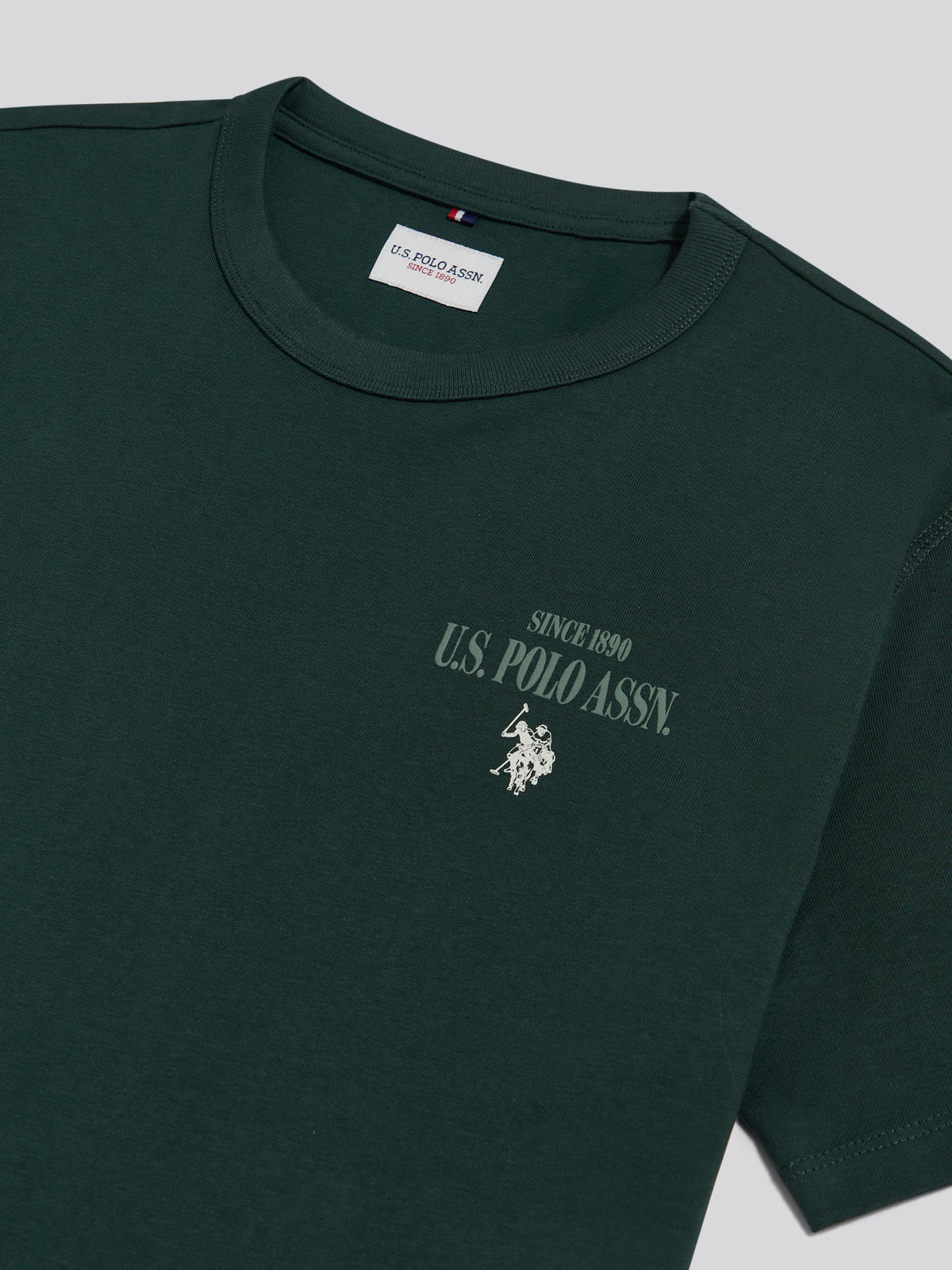 Mens Authentic Front & Back Graphic T-Shirt Green Gables