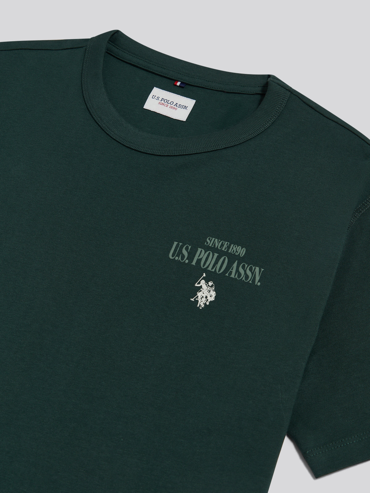 Mens Authentic Front & Back Graphic T-Shirt Green Gables
