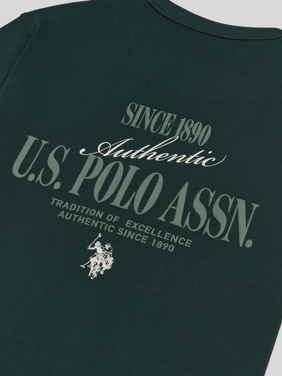 Mens Authentic Front & Back Graphic T-Shirt Green Gables
