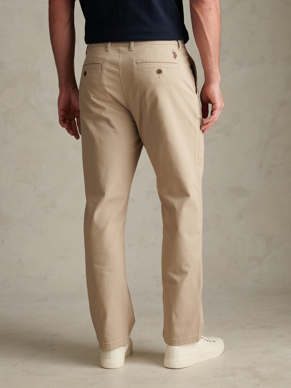 Mens Relaxed Fit Stretch Chinos Trench Coat