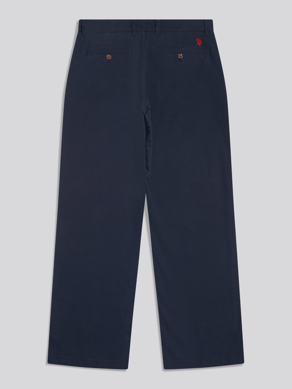 Mens Relaxed Fit Stretch Chinos Dark Sapphire Navy / Haute Red DHM