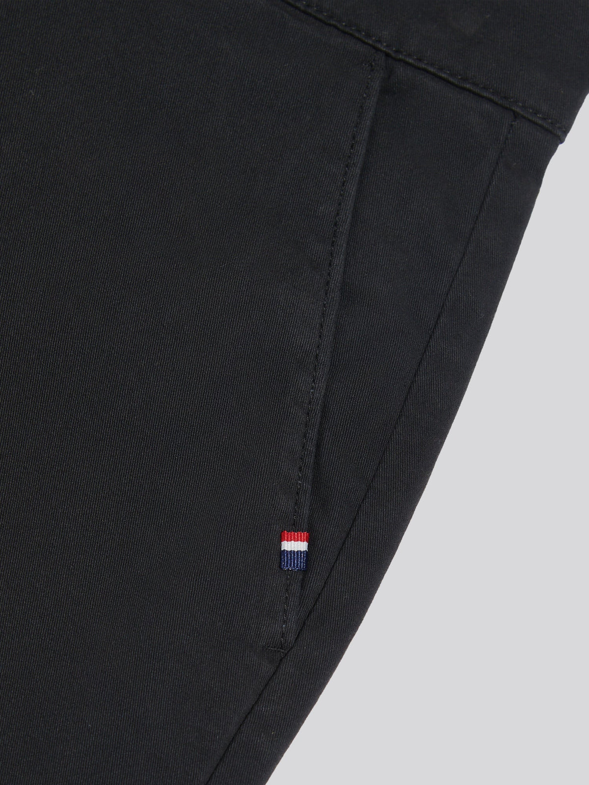 Mens Relaxed Fit Stretch Chinos Black Bright White DHM