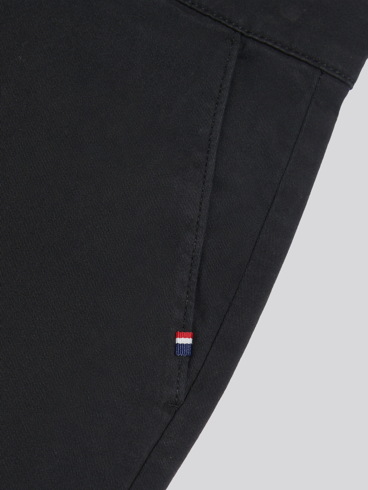 Mens Relaxed Fit Stretch Chinos Black Bright White DHM