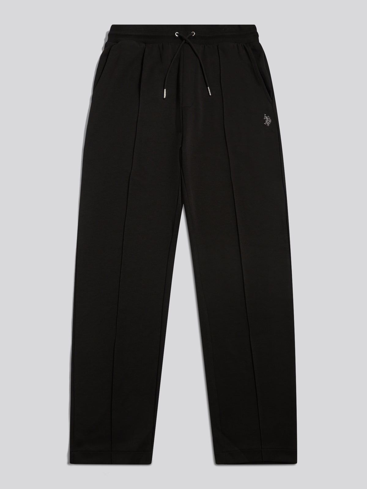 Mens Interlock Pintuck Joggers Black