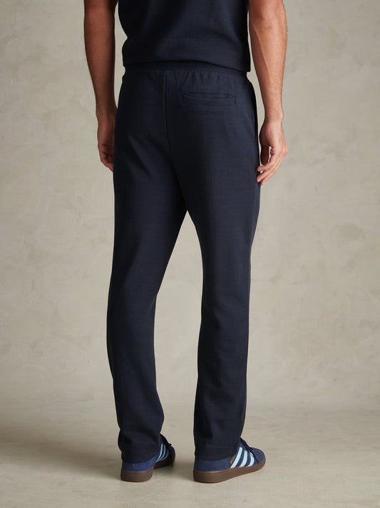 Mens Interlock Pintuck Joggers Dark Sapphire Navy / Moonlight Blue DHM