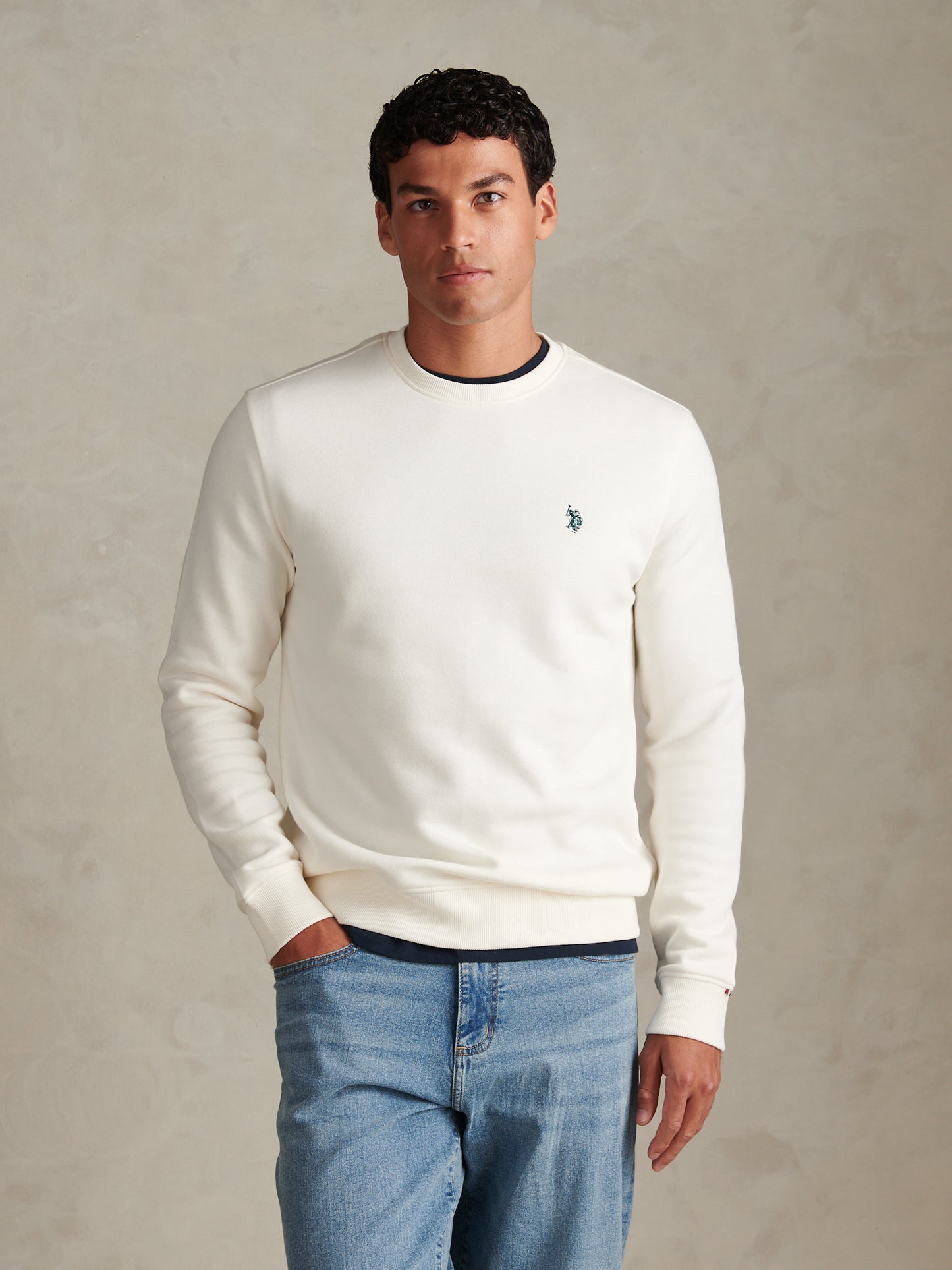 Mens U.S. Open Polo Championship Graphic Sweatshirt Whisper White