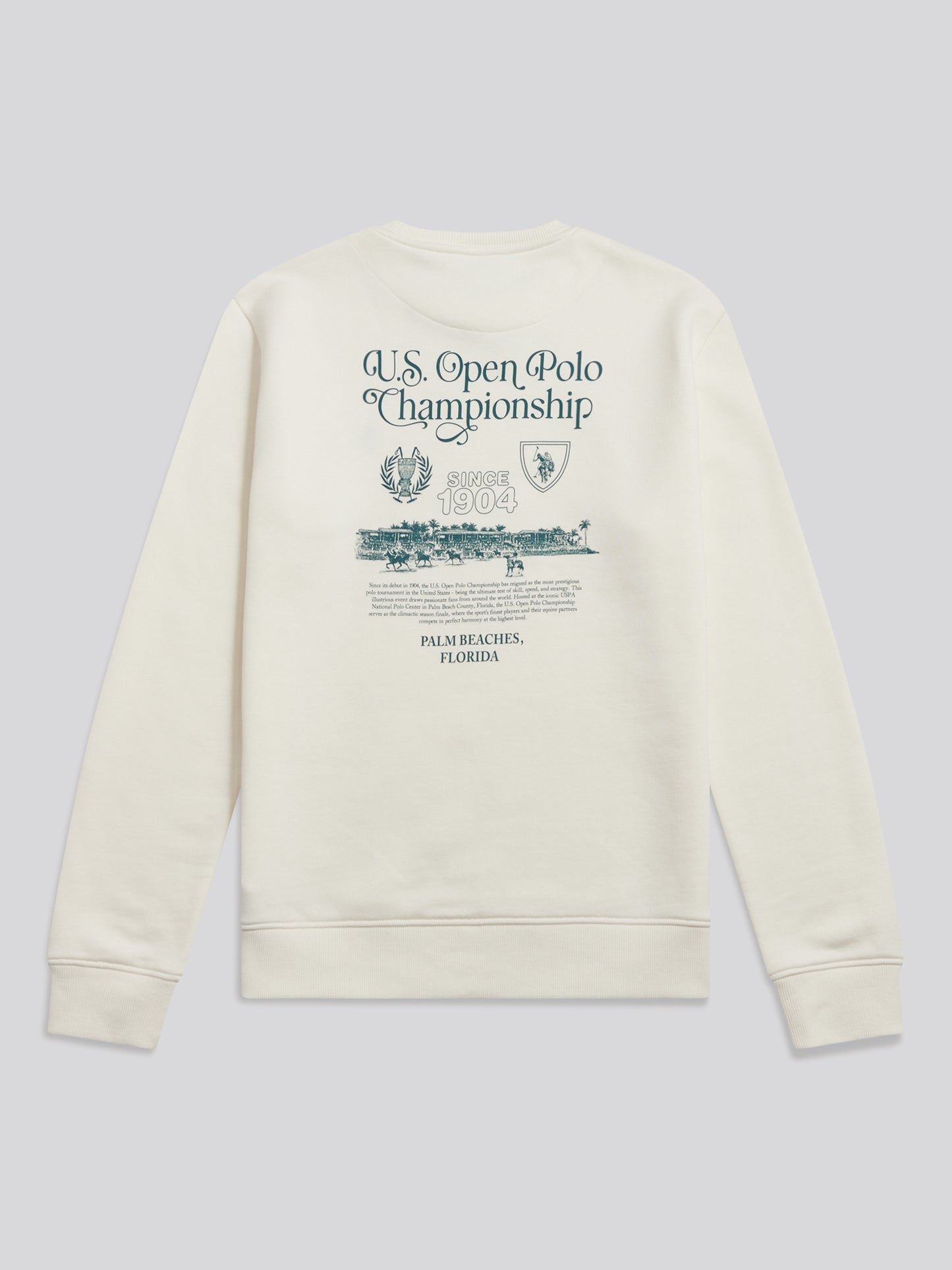 Mens U.S. Open Polo Championship Graphic Sweatshirt Whisper White