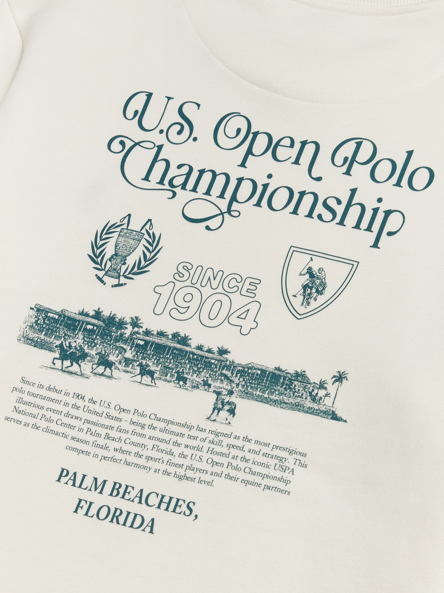 Mens U.S. Open Polo Championship Graphic Sweatshirt Whisper White