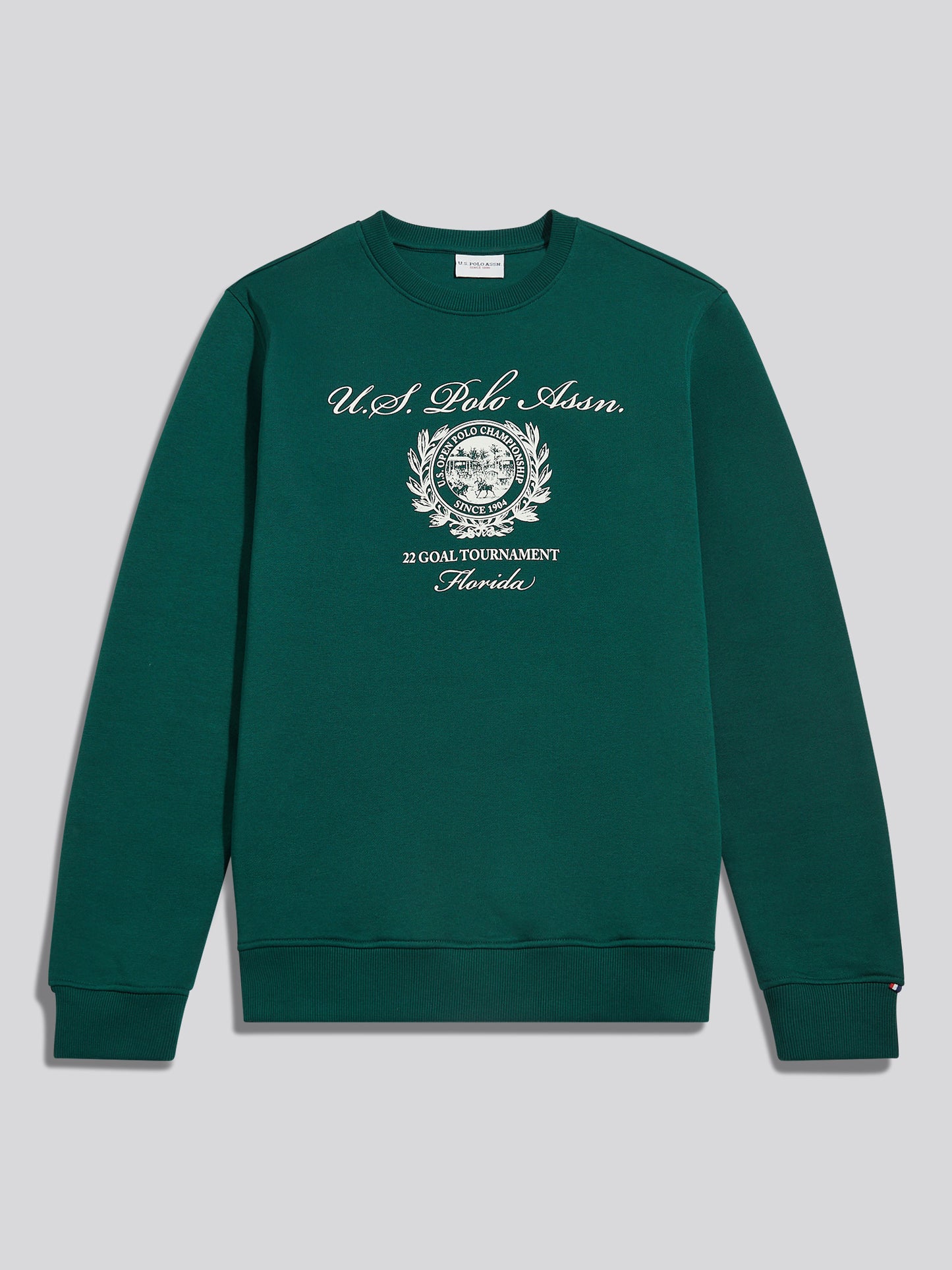 Mens Collegiate Goal Tournament Graphic Sweatshirt Rain Forest