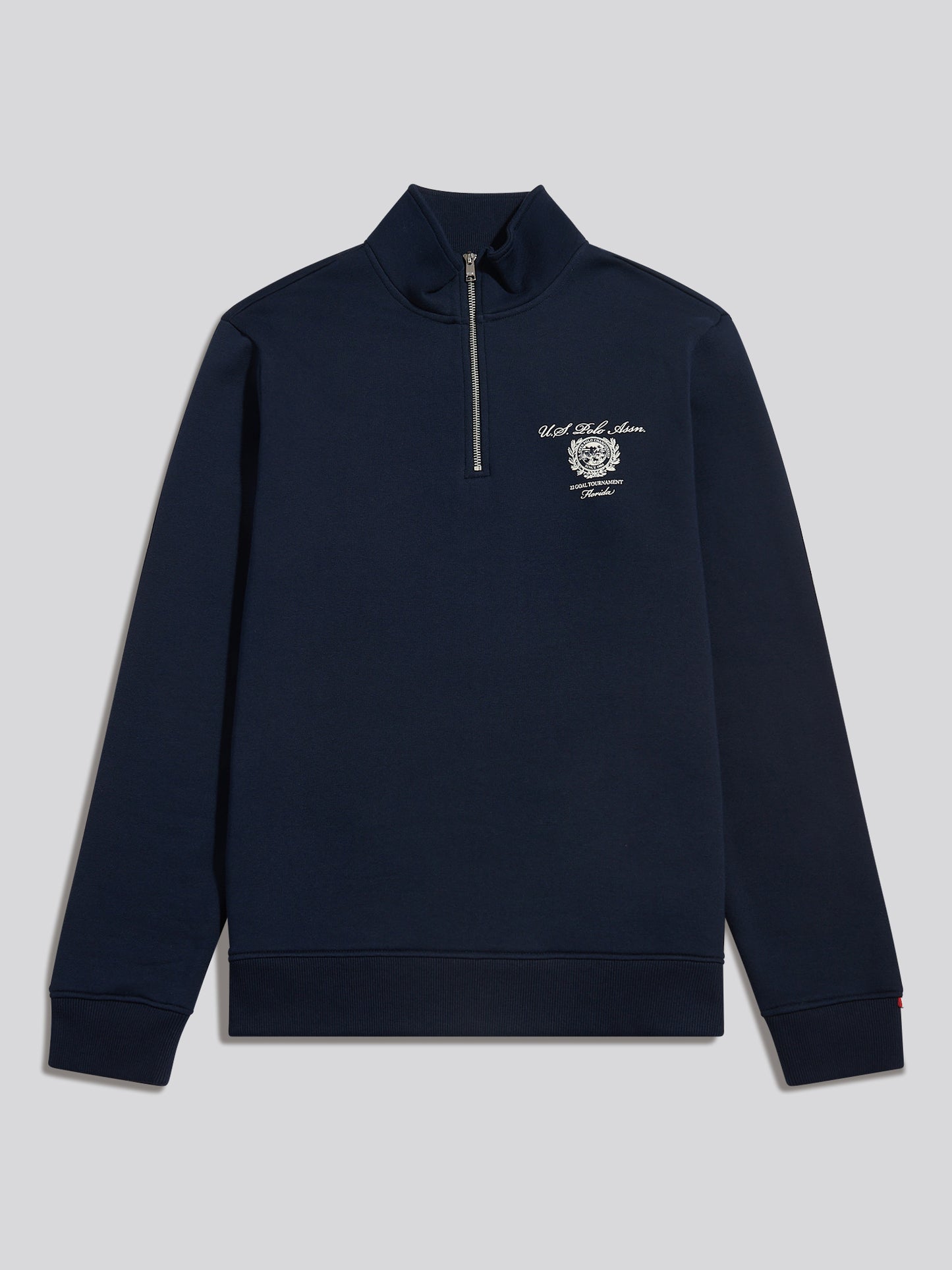 Mens Collegiate Goal Tournament Quarter Zip Sweatshirt Dark Sapphire Navy