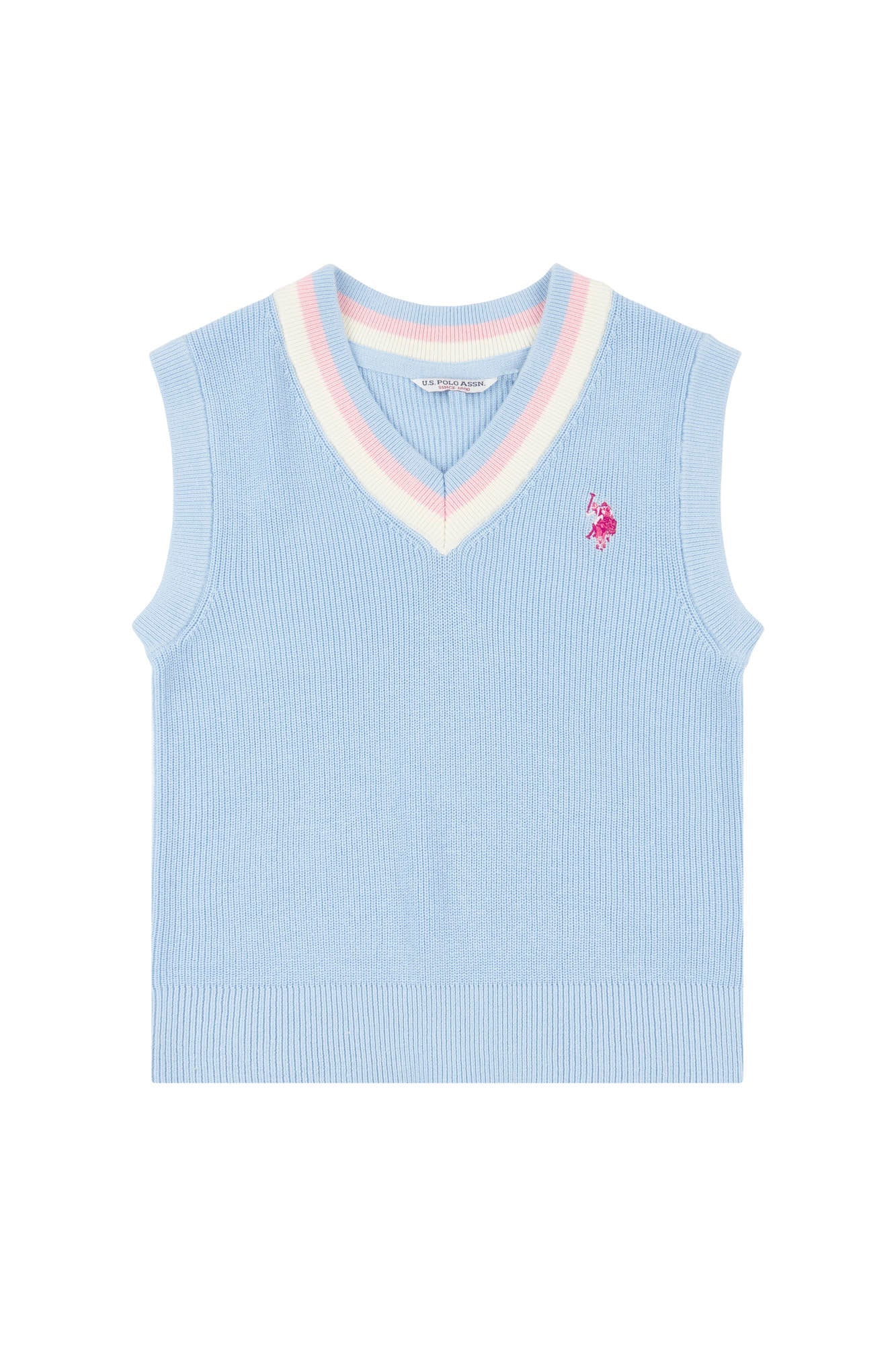 U.S. Polo Assn. Girls Cricket Jumper Vest in Windsurfer