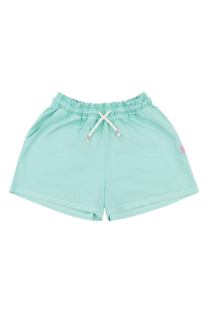 U.S. Polo Assn. Girls Overdye Bermuda Shorts in Blue Tint