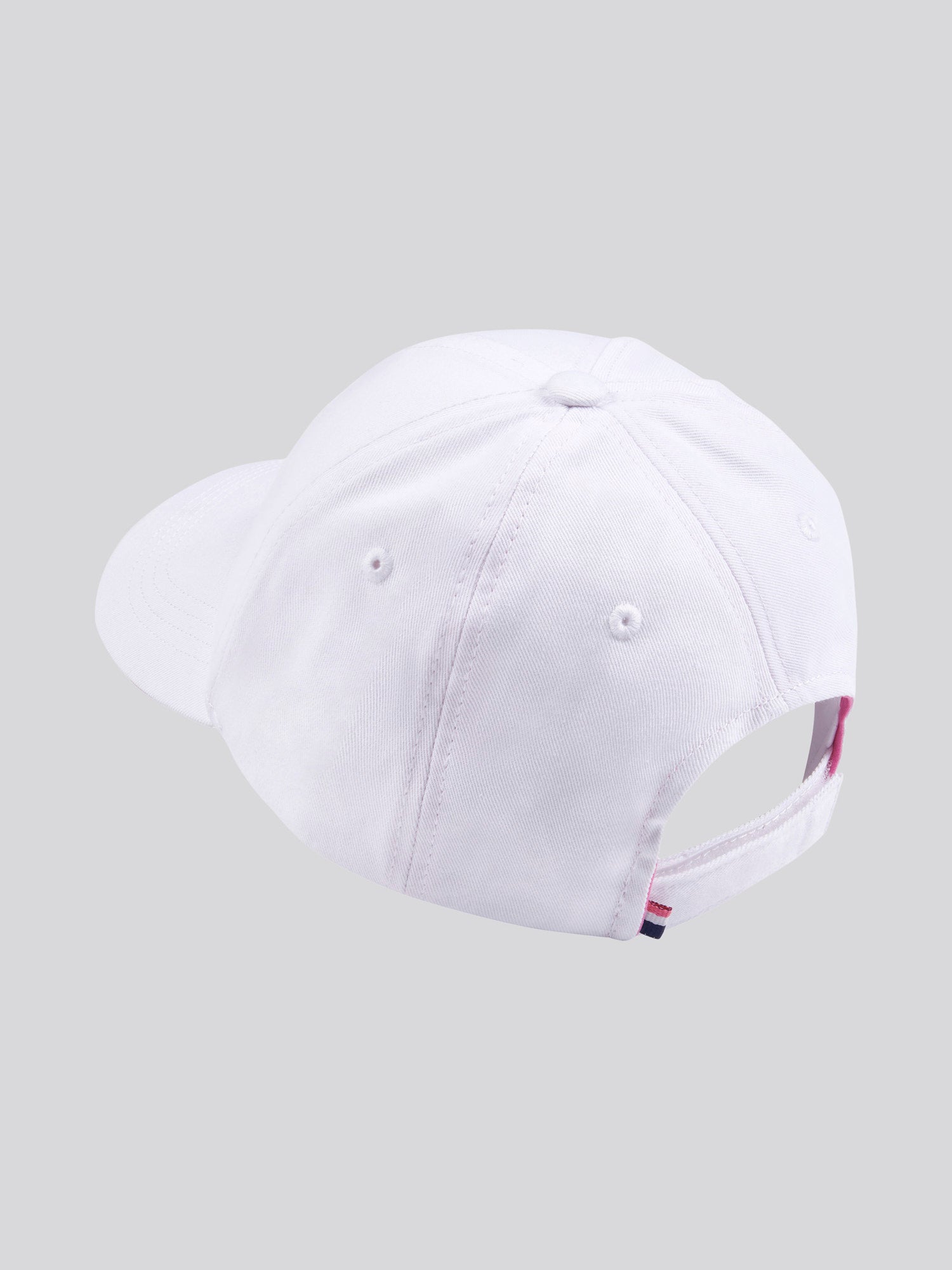 Girls Double Horsemen Cap in Bright White