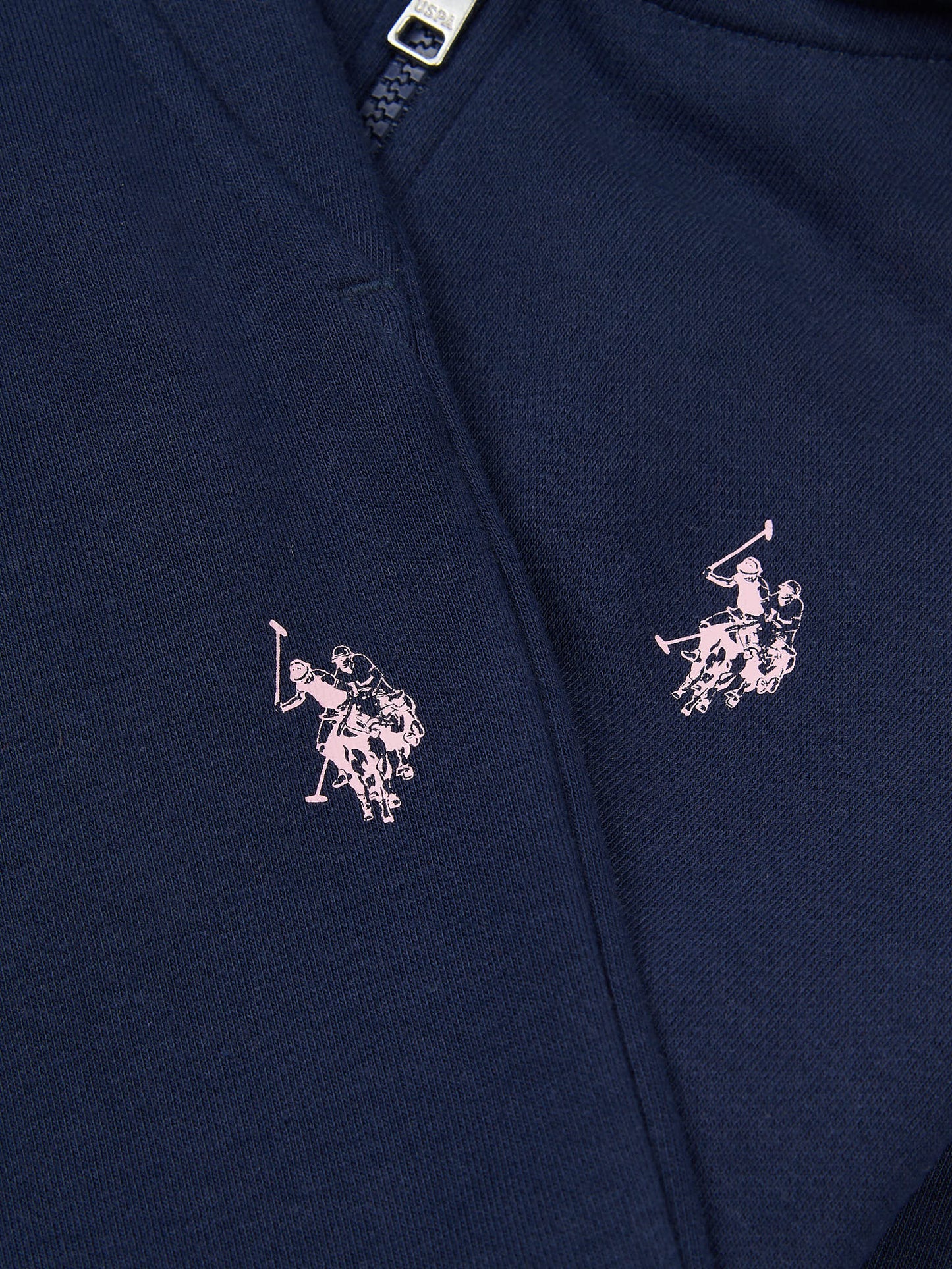 Girls Zip Hoodie & Relaxed Fit Jogger Set in Navy Iris