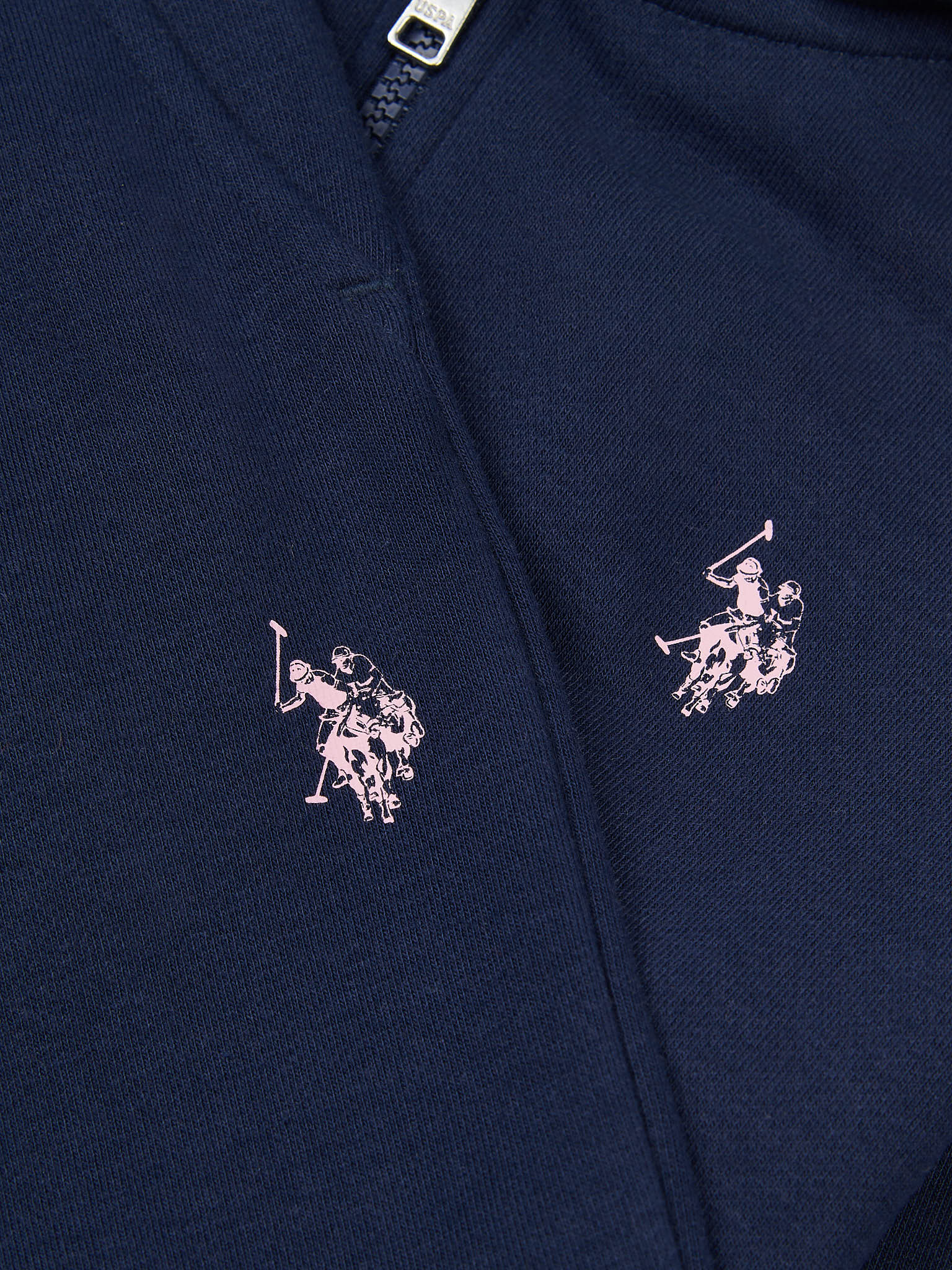 Girls Zip Hoodie & Relaxed Fit Jogger Set in Navy Iris