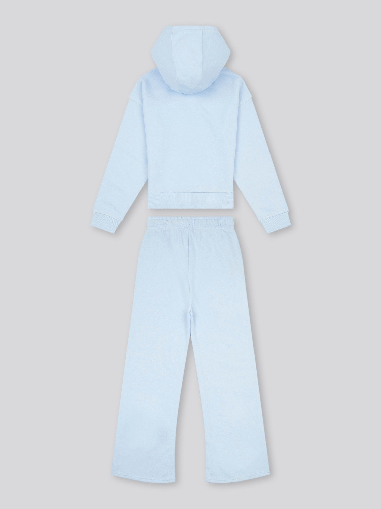 Girls Brushed Back Hoodie & Jogger Set in Windsurfer