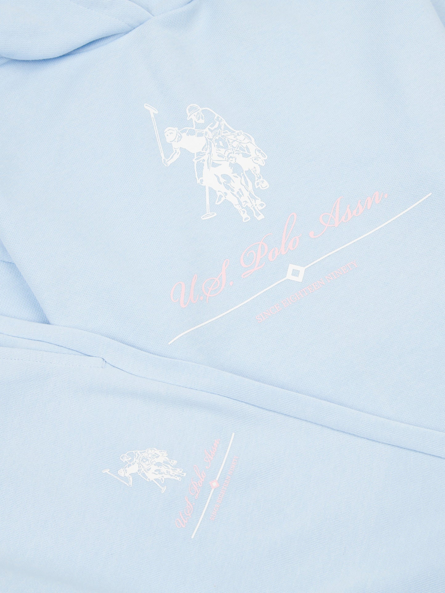 Girls Brushed Back Hoodie & Jogger Set in Windsurfer