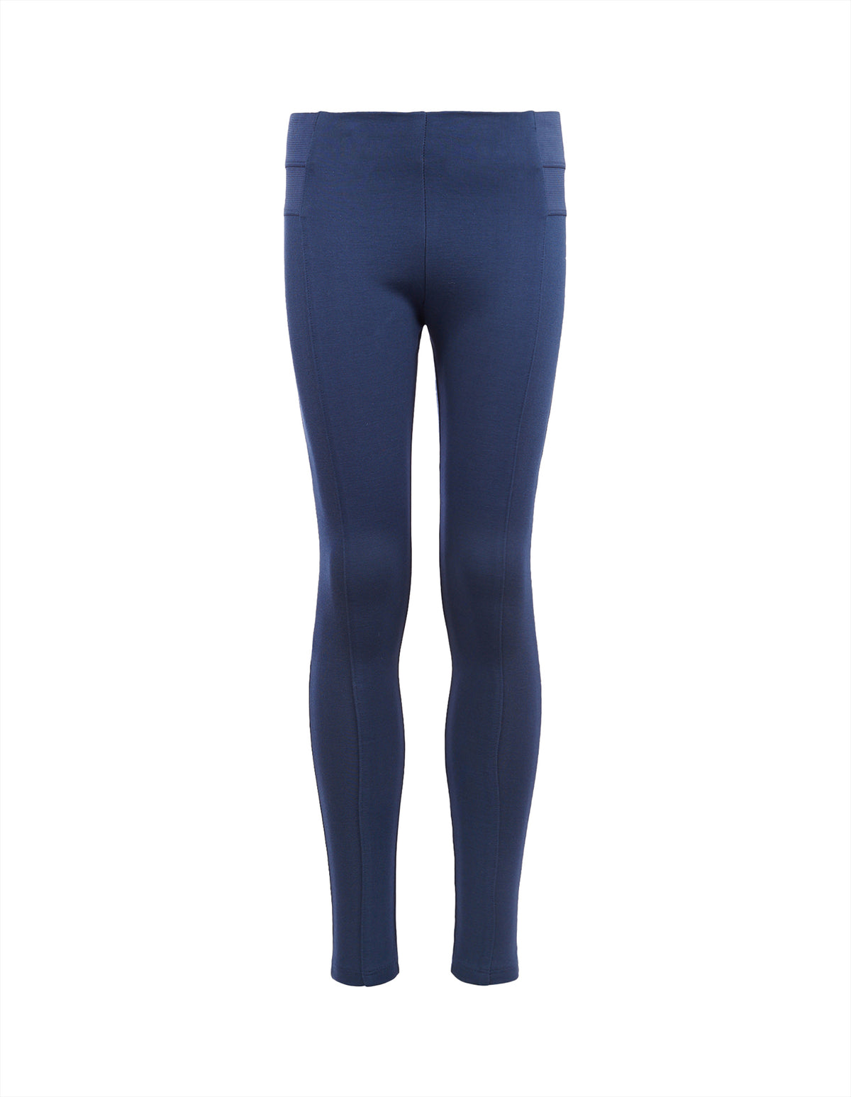 Girls Elastic Waistband Leggings Navy Iris