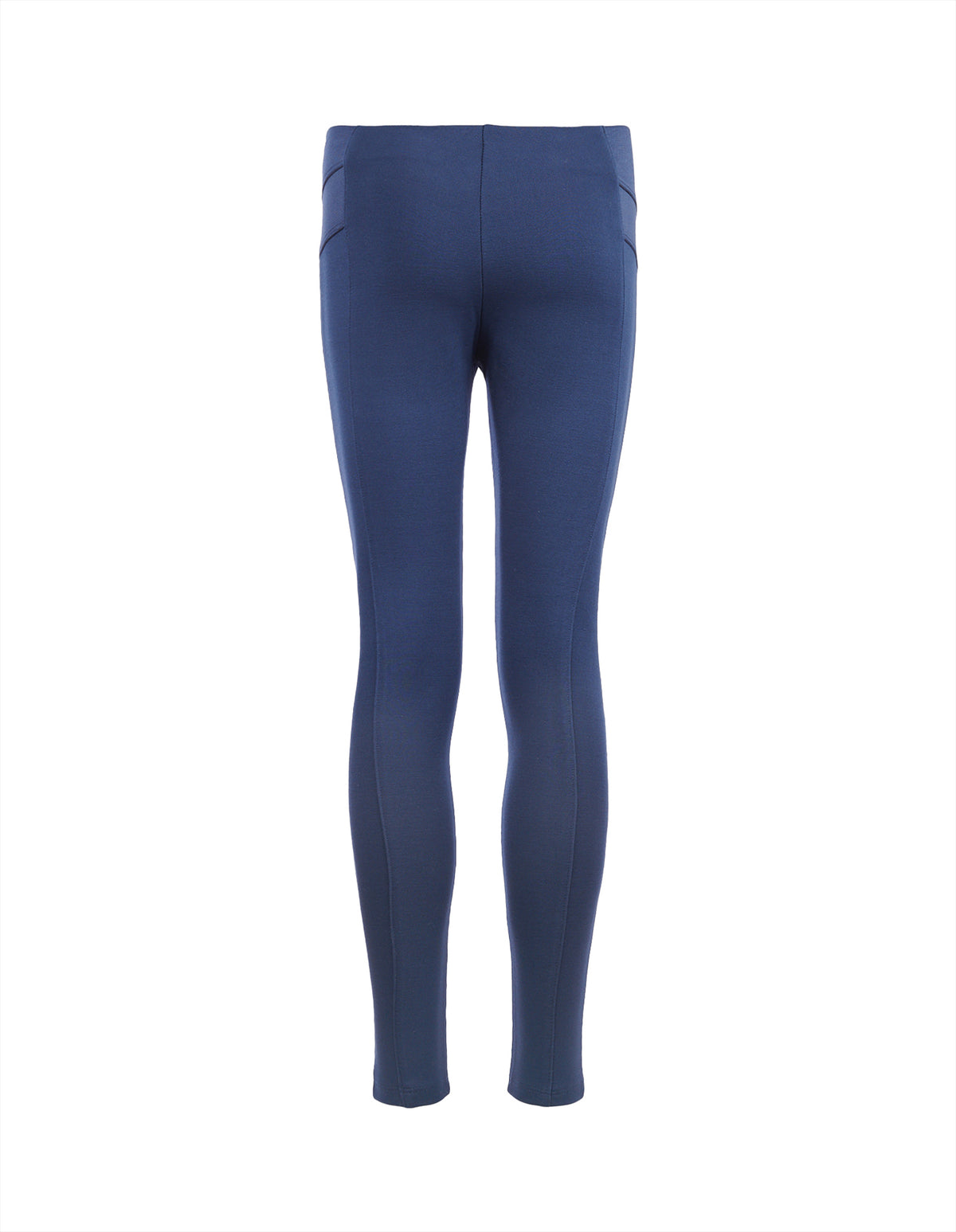 Girls Elastic Waistband Leggings Navy Iris