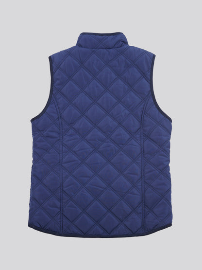 Girls Hacking Gilet in Navy Iris