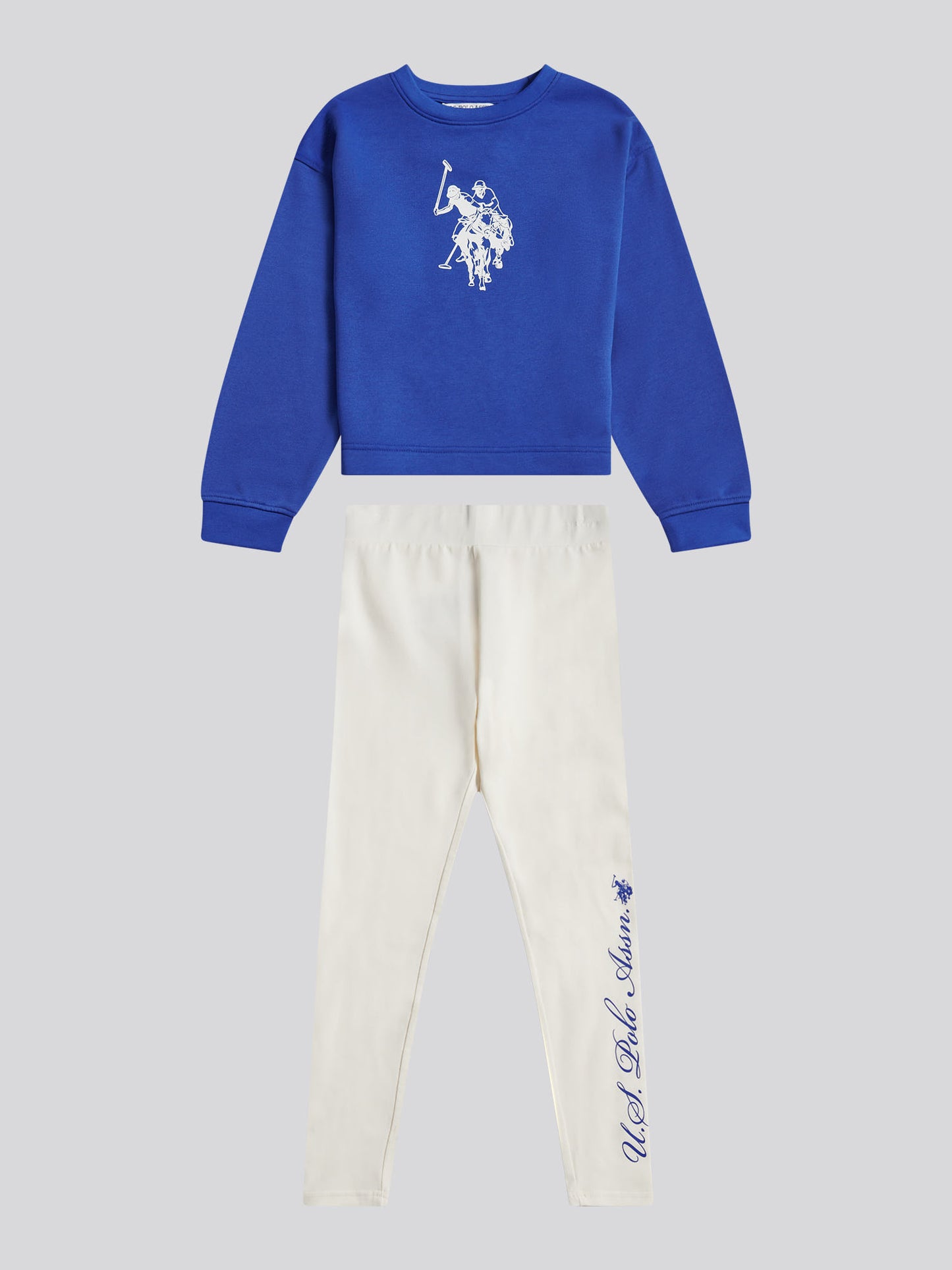 Girls Graphic Boxy Sweat & Legging Set Dazzling Blue