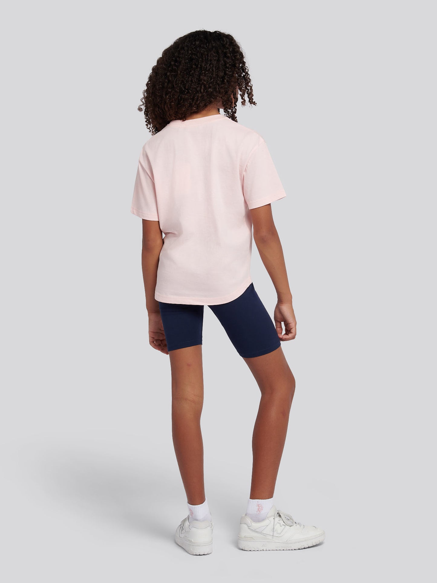 Girls Print T-Shirt & Jersey Short Set in Crystal Rose