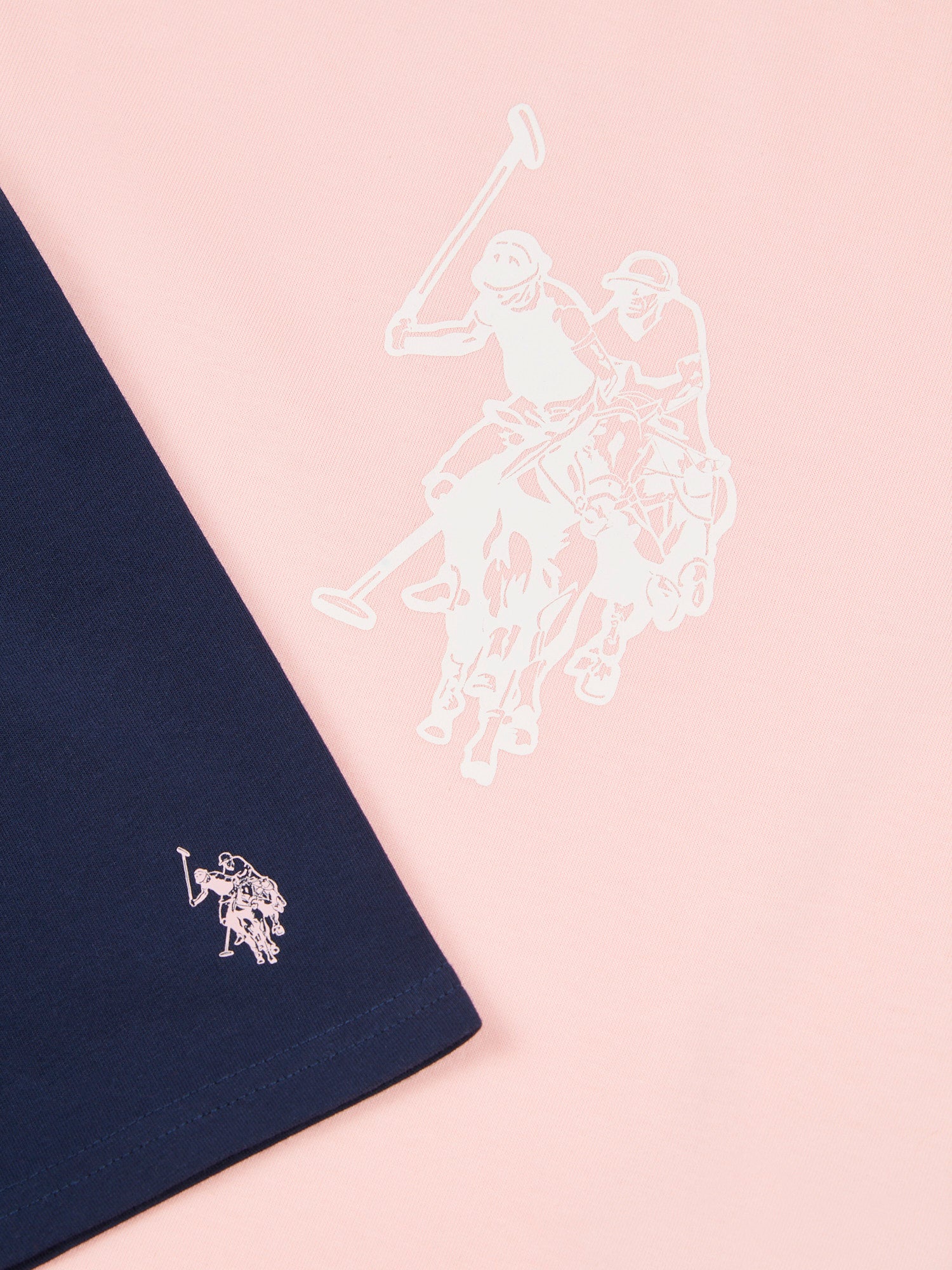 Girls Print T-Shirt & Jersey Short Set in Crystal Rose