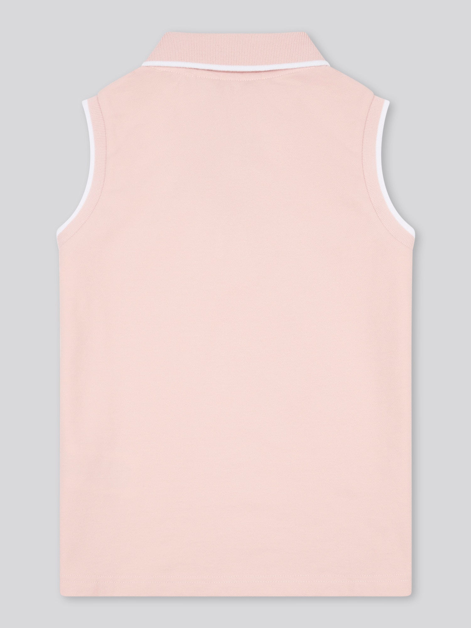 Girls Sleeveless Polo Shirt in Crystal Rose