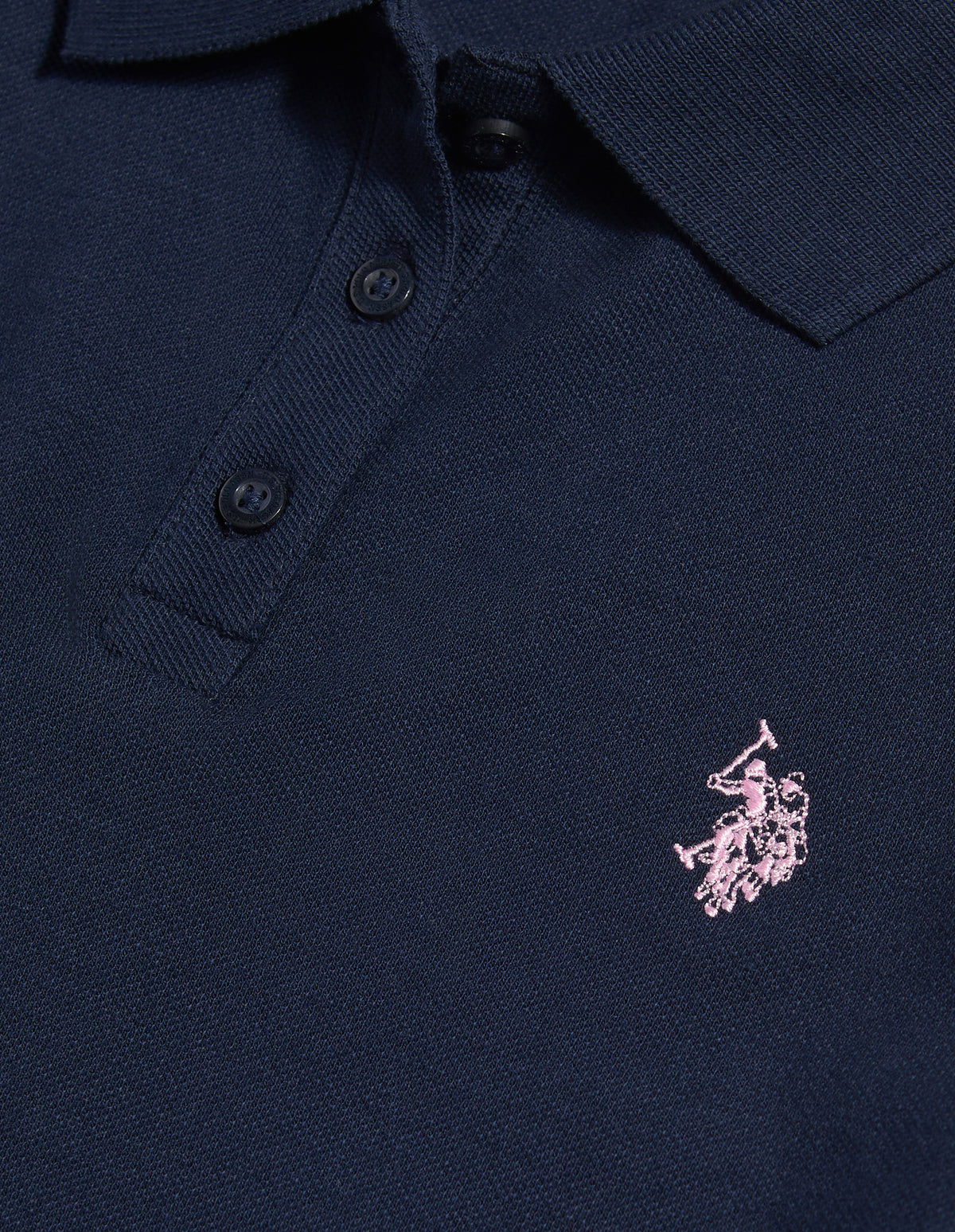 Girls Regular Pique Polo Shirt Navy Iris