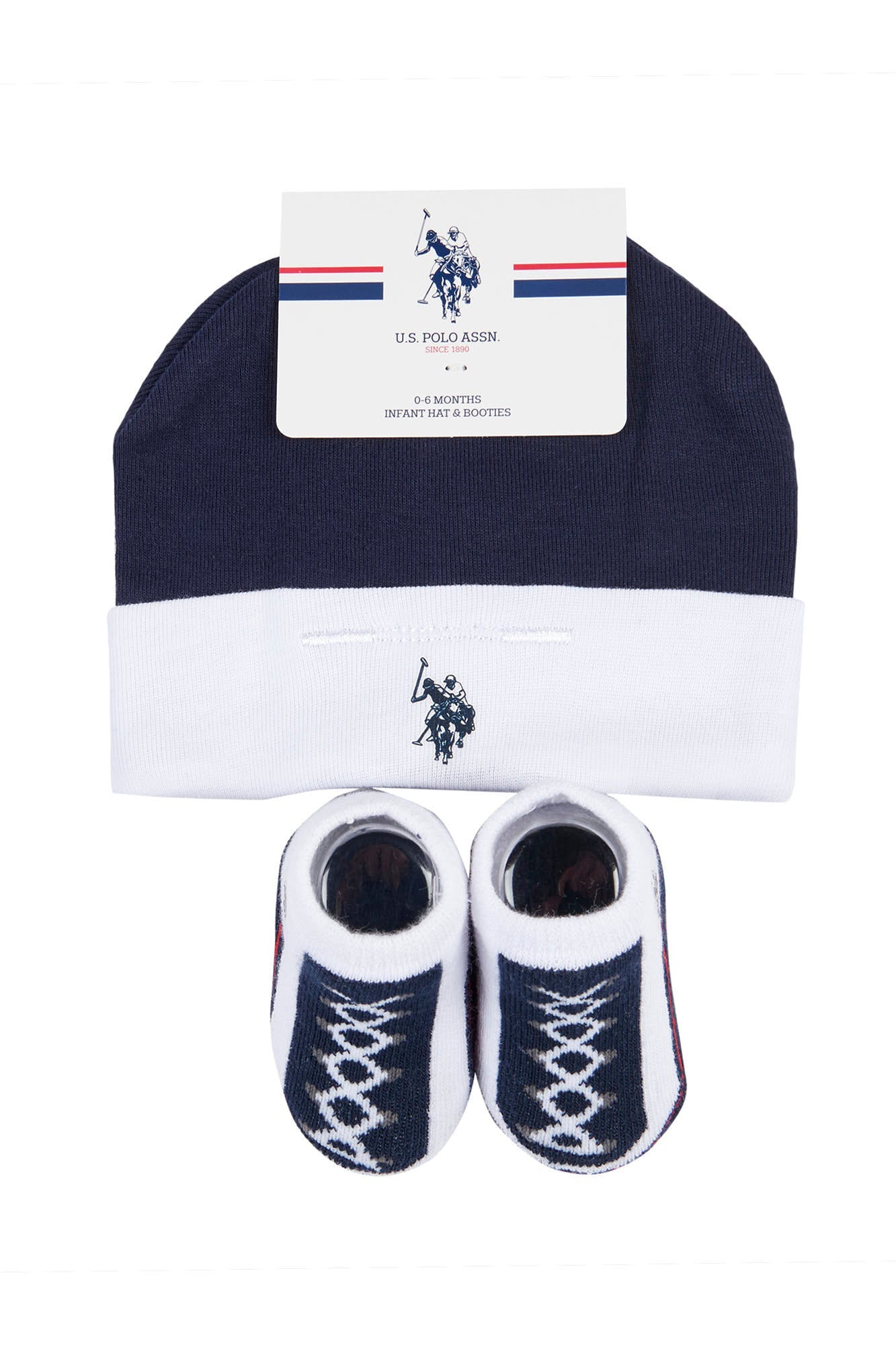 U.S. Polo Assn. Baby 2 Piece Gifting Set in Navy
