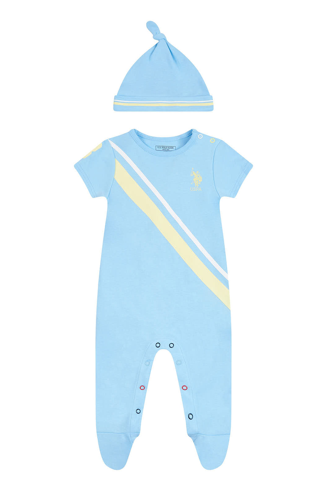 U.S. Polo Assn. Baby Player 3 Sleepsuit in Blue Bell