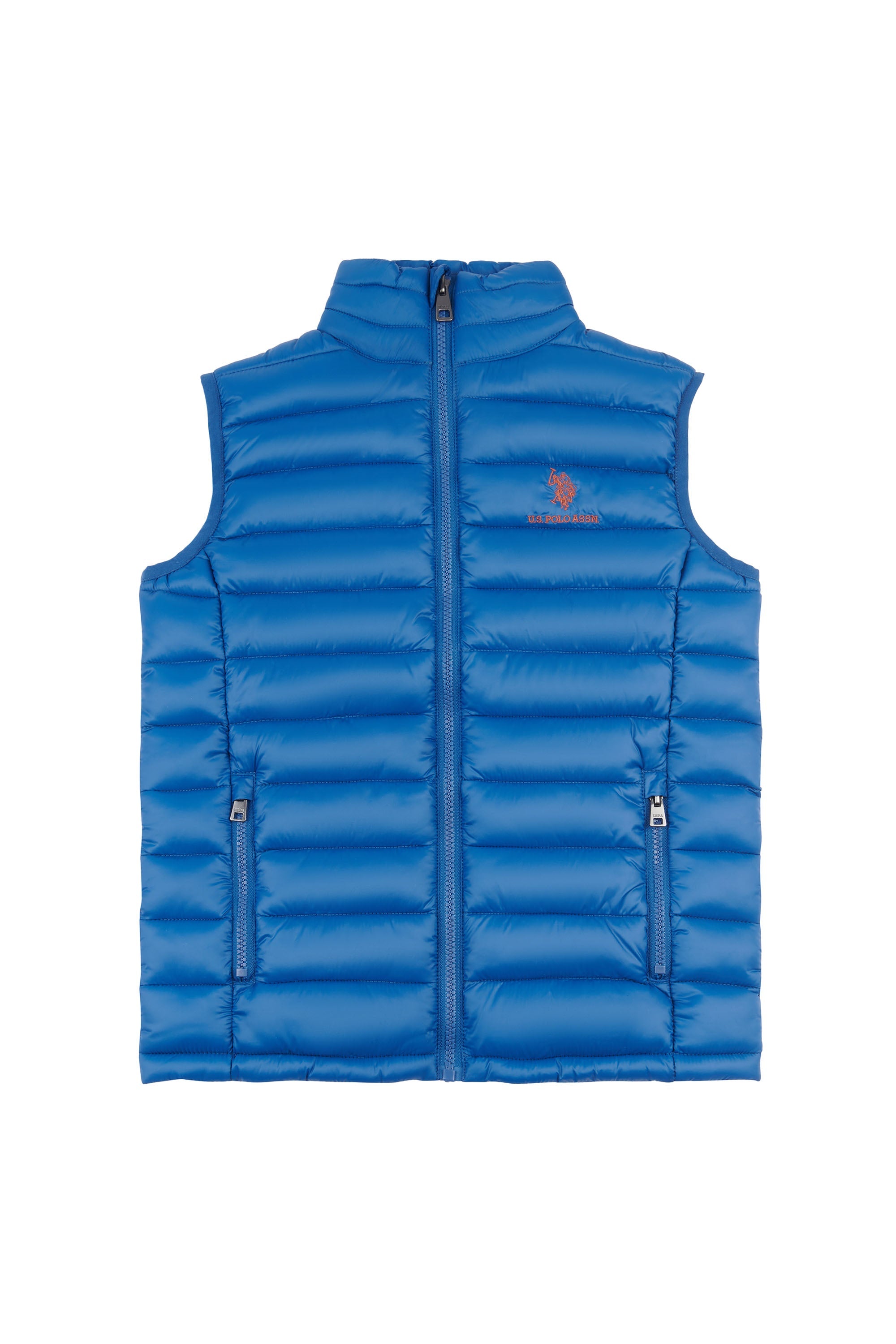 U.S. Polo Assn. Boys Lightweight Quilted Gilet in Set Sail