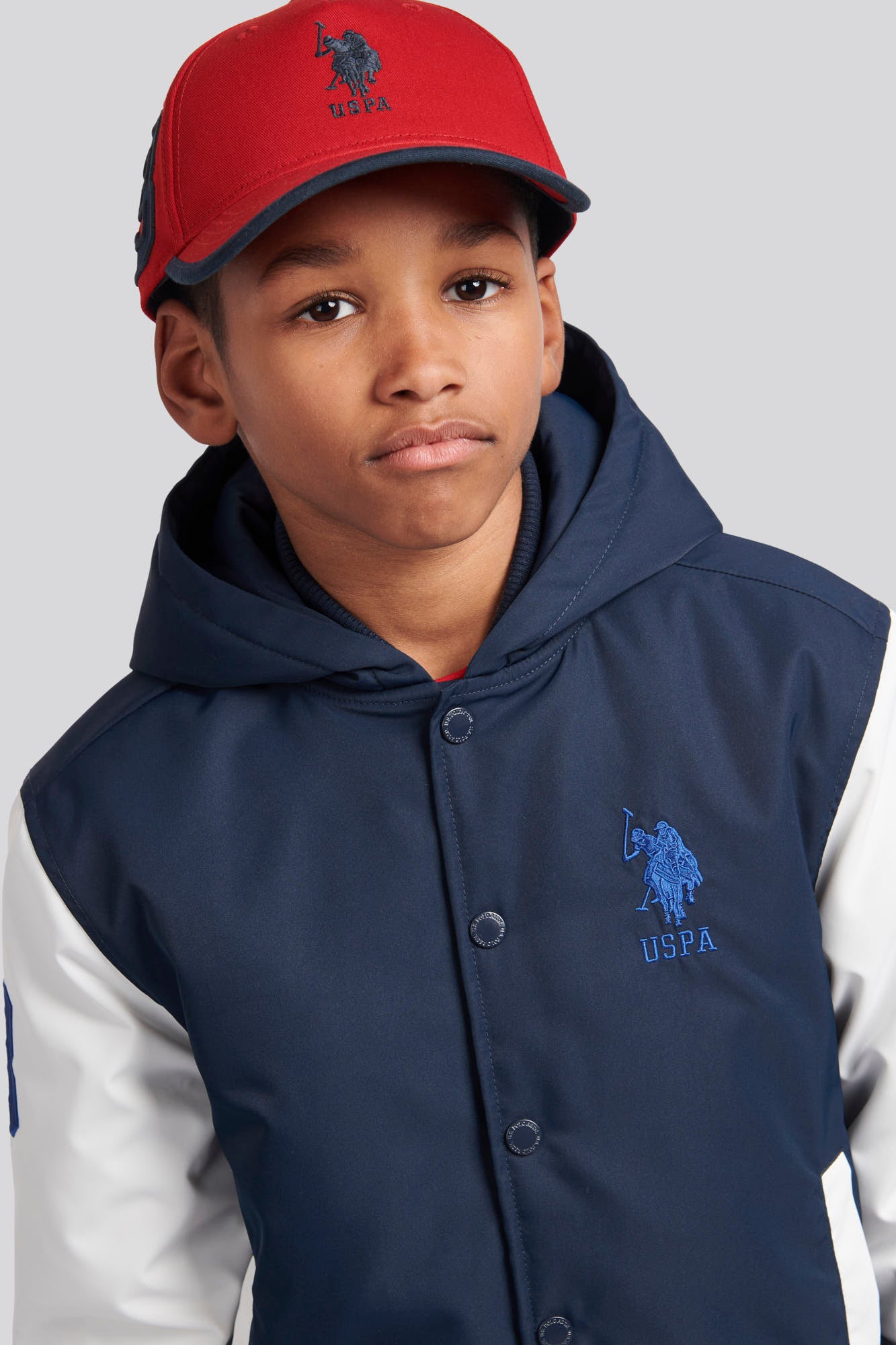 Boys Player 3 Bomber Jacket in Dark Sapphire Navy