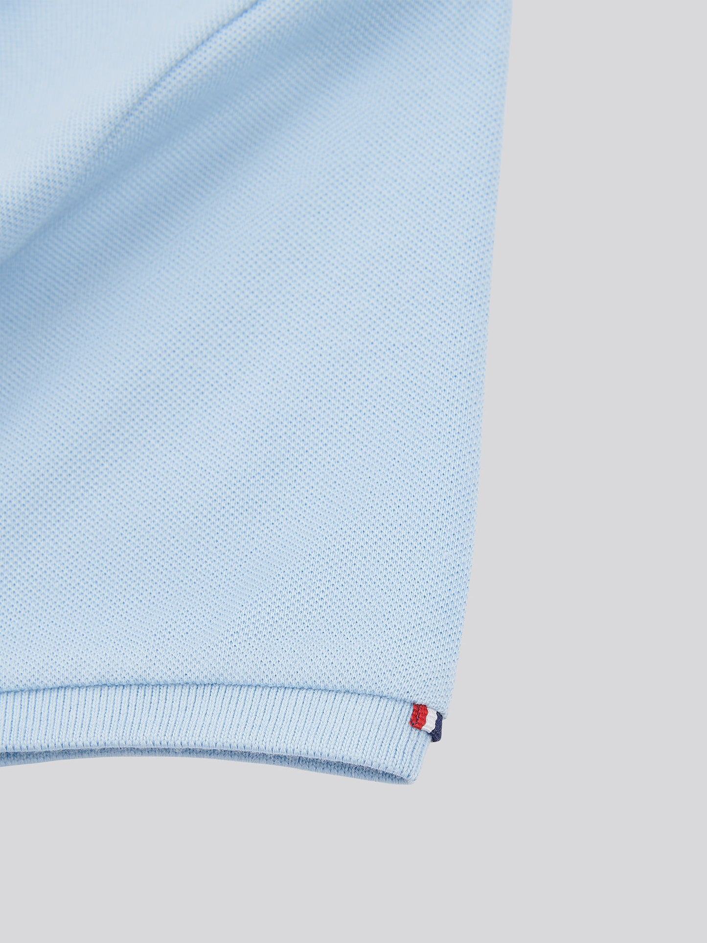 Boys Double Horsemen Polo Shirt in Chambray Blue