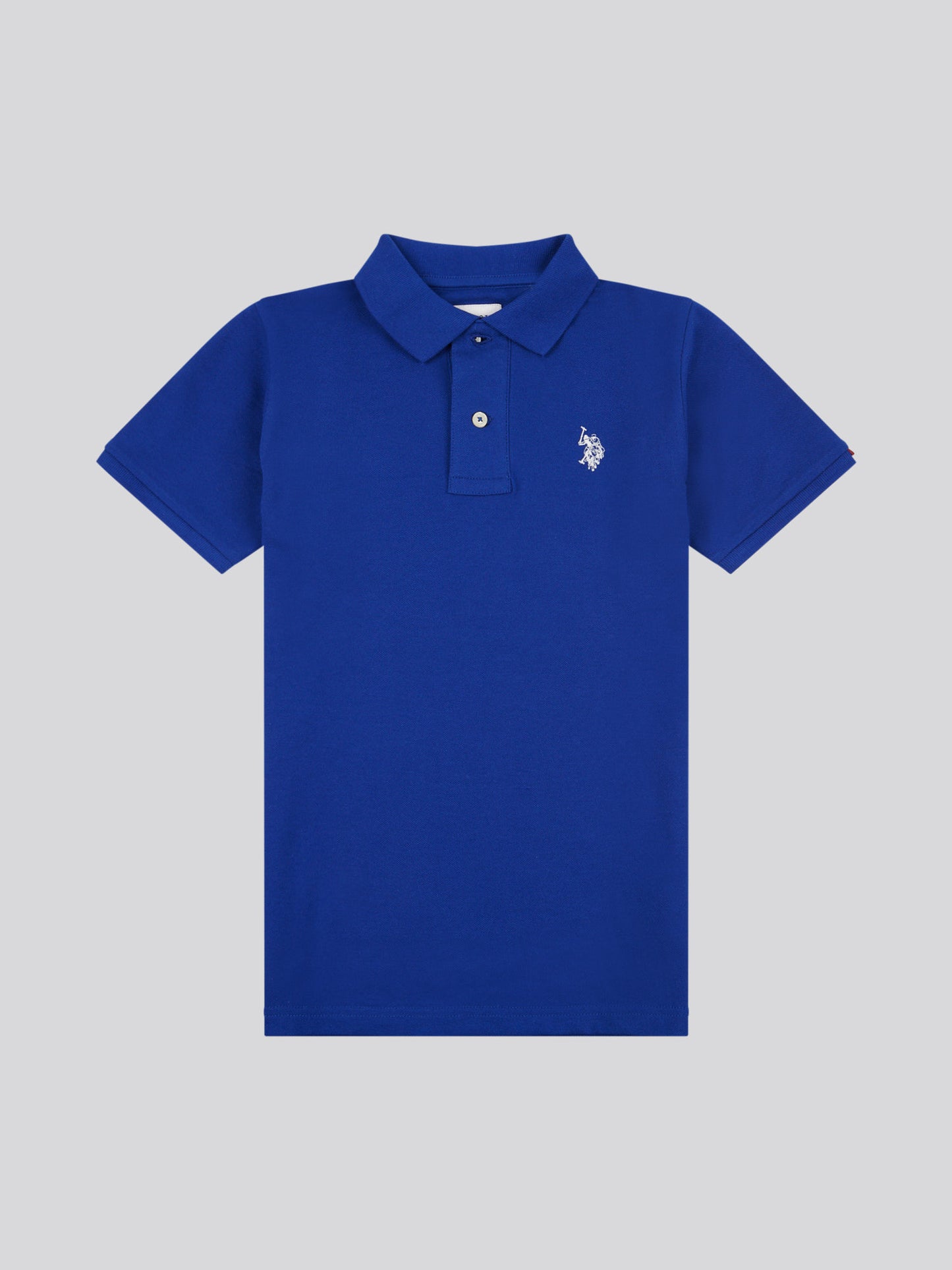 Boys Double Horsemen Polo Shirt in Sodalite Blue