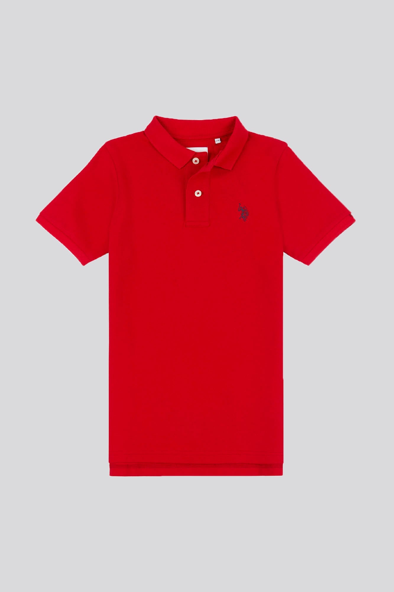 U.S. Polo Assn. Boys Pique Polo Shirt in Haute Red