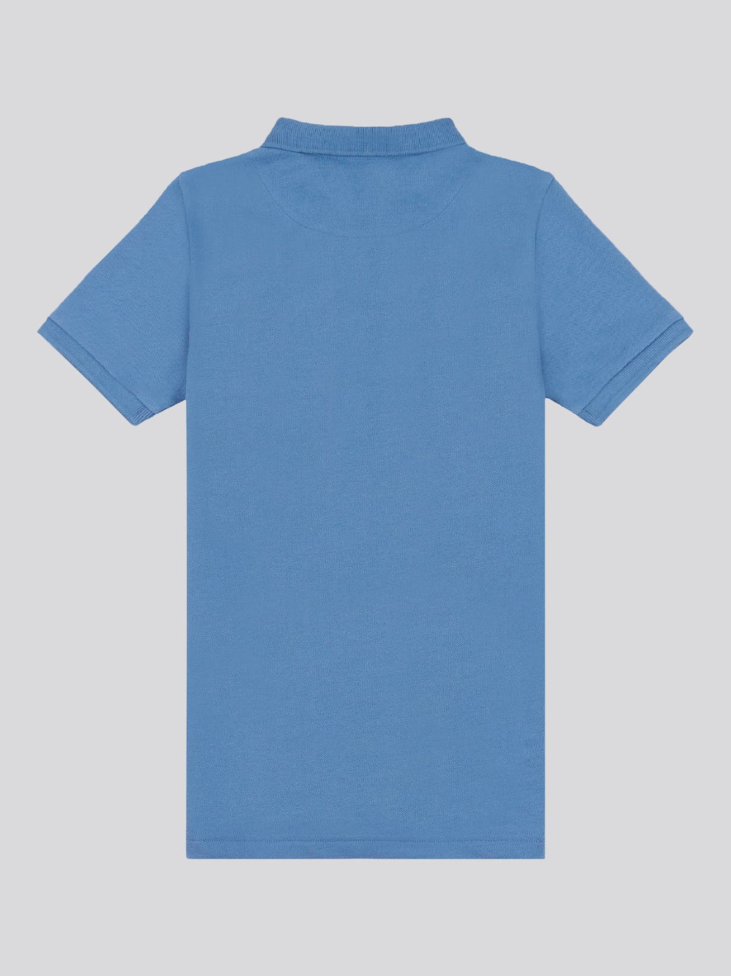 Boys Double Horsemen Polo Shirt in Blue Horizon
