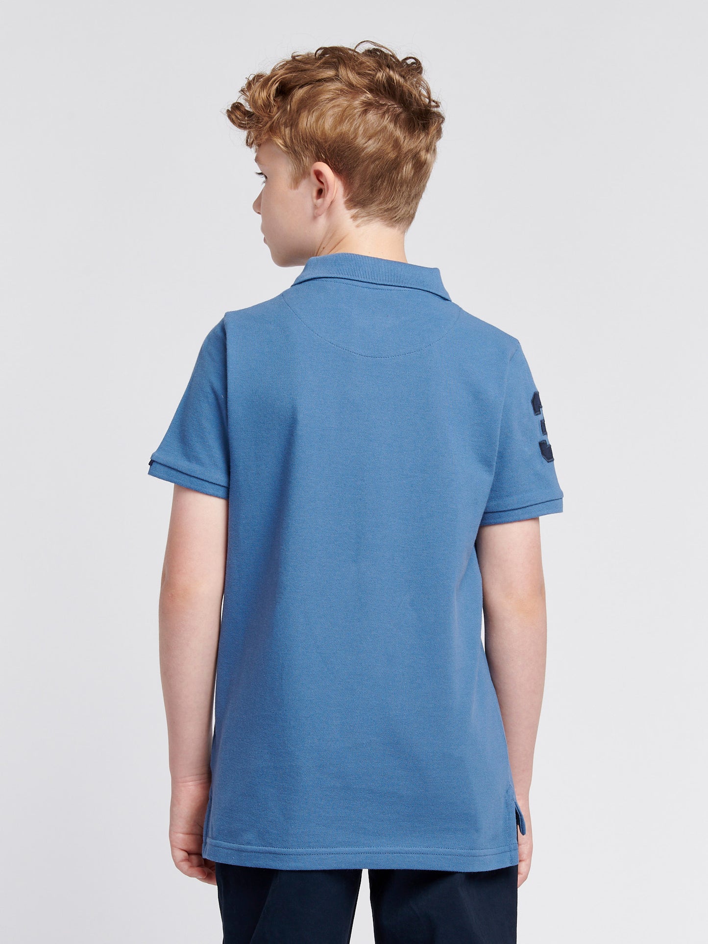 Boys Player 3 Polo Shirt in Blue Horizon