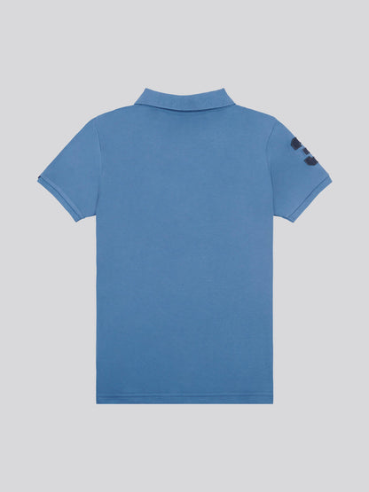 Boys Player 3 Polo Shirt in Blue Horizon