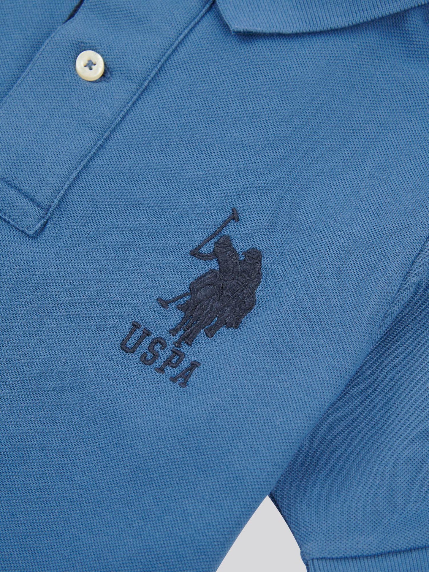 Boys Player 3 Polo Shirt in Blue Horizon