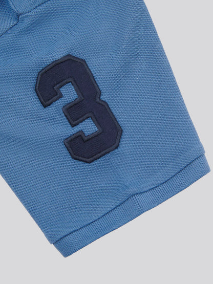 Boys Player 3 Polo Shirt in Blue Horizon