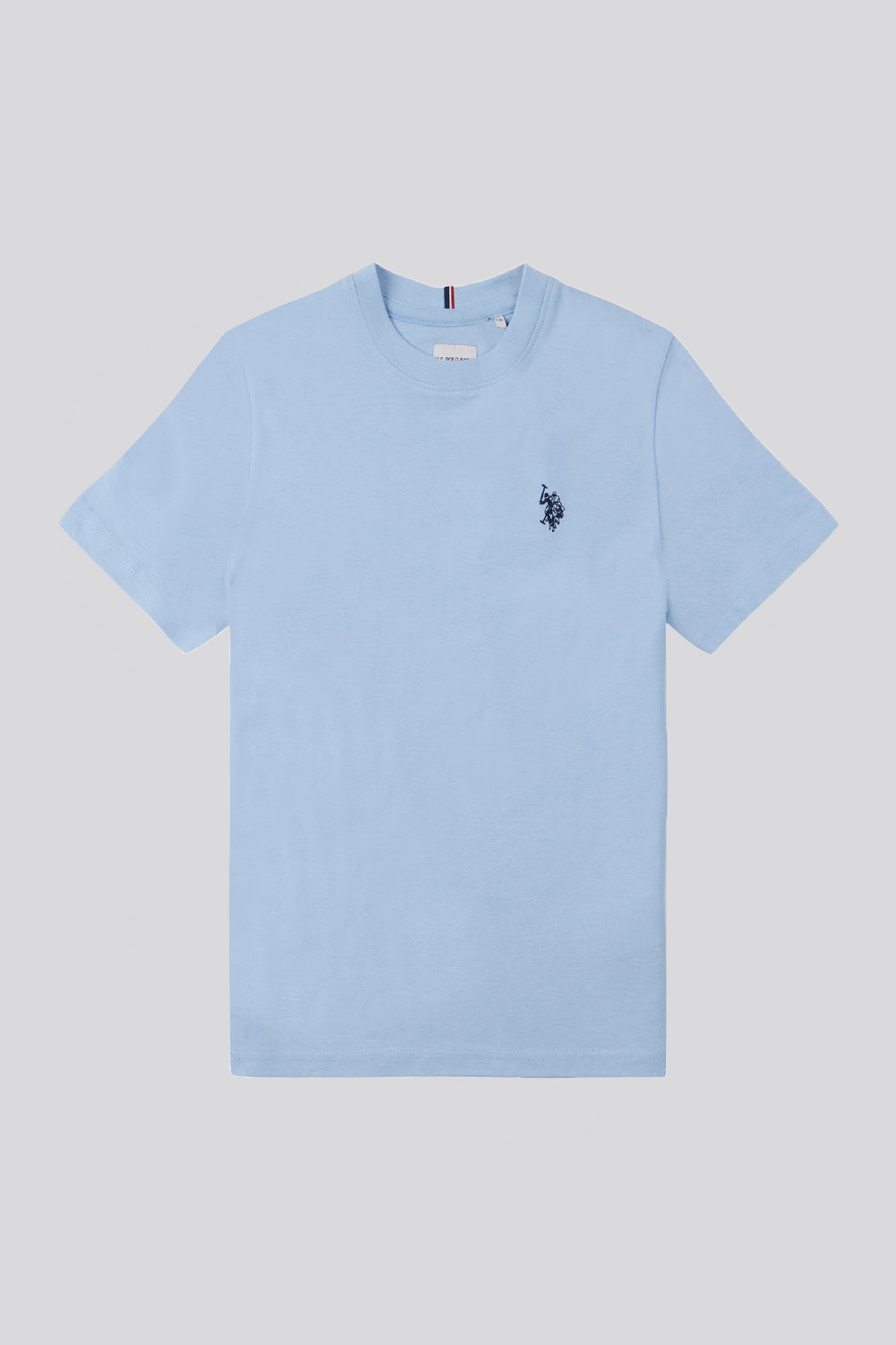 U.S. Polo Assn. Boys Double Horsemen T-Shirt in Chambray Blue