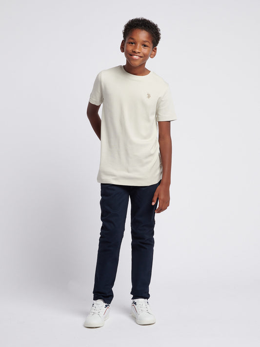 Boys Double Horsemen T- Shirt in Moonstruck