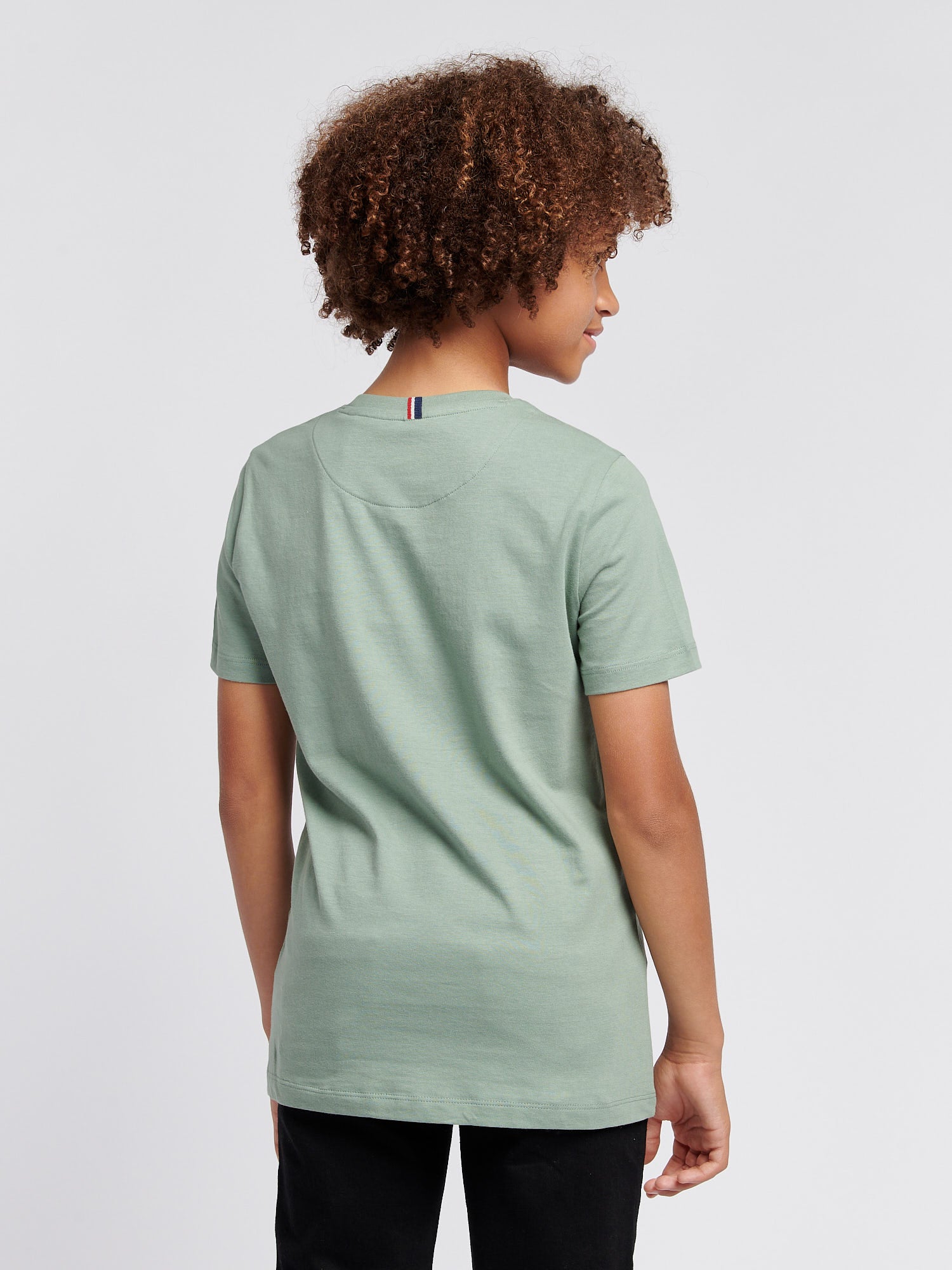 Boys Double Horsemen T- Shirt in Chinois Green