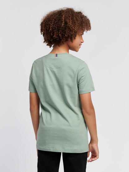 Boys Double Horsemen T- Shirt in Chinois Green