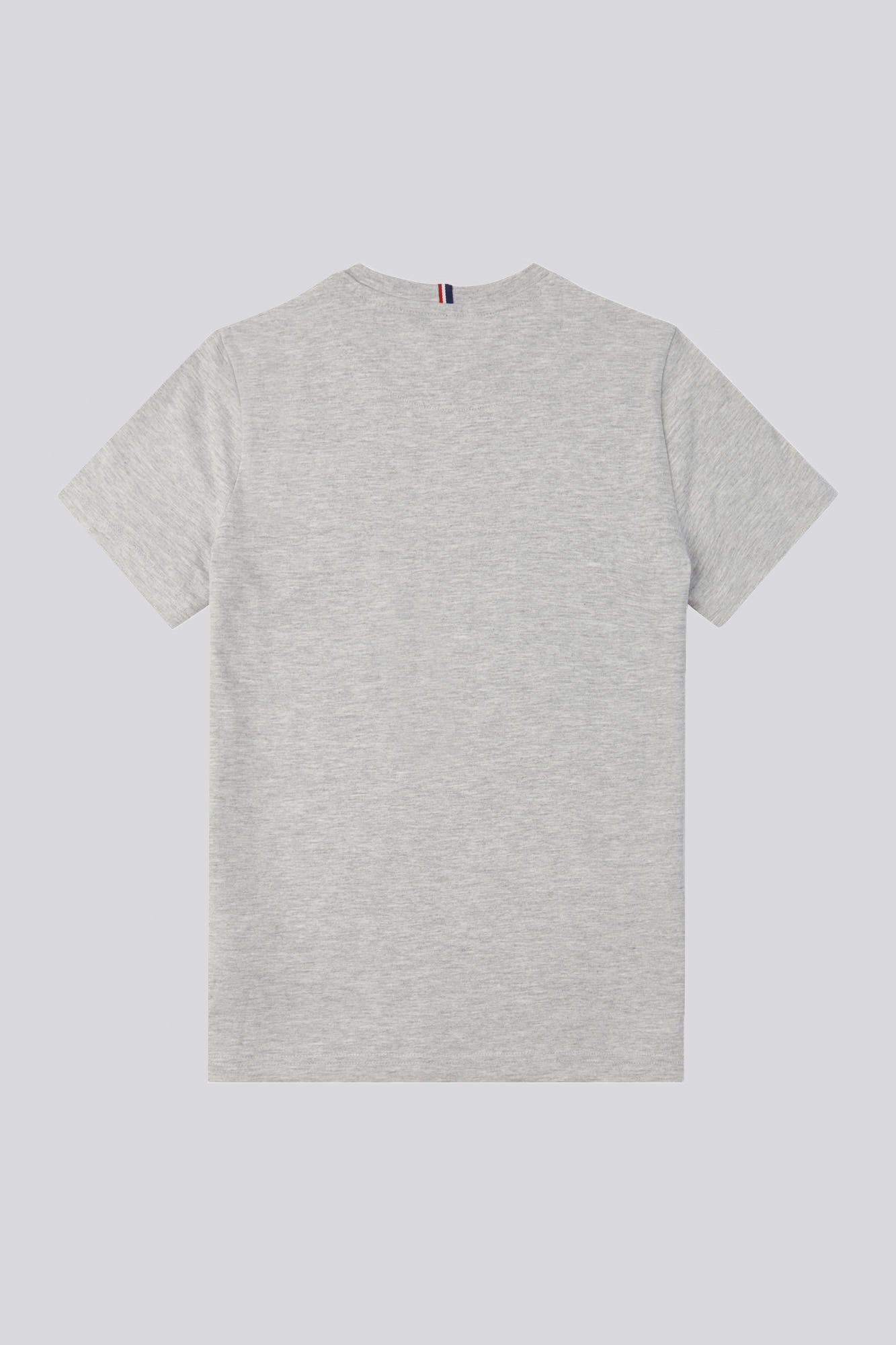 Boys Double Horsemen T-Shirt in Mid Grey Marl