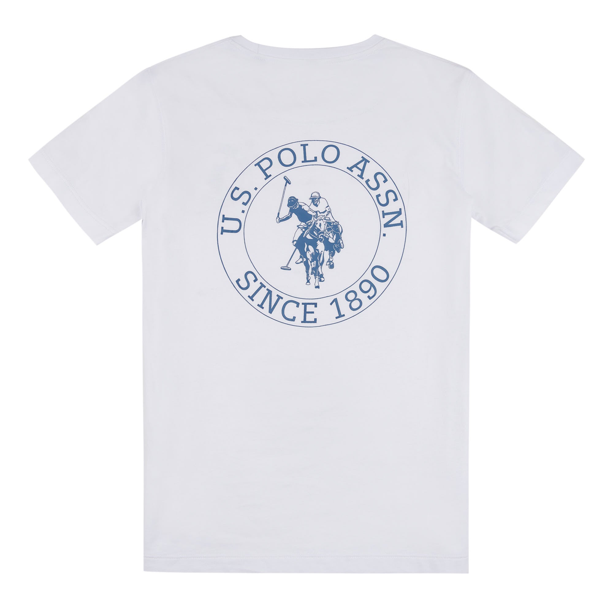 Boys Circle Print T-Shirt in Bright White