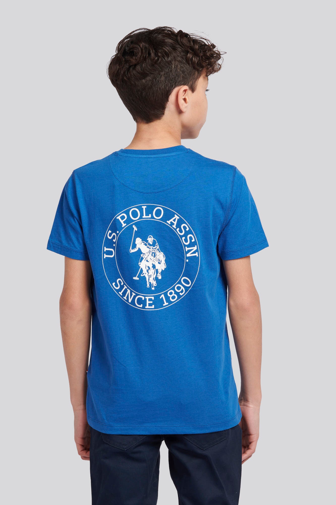 Boys Circle Print T-Shirt in Deja Vu Blue