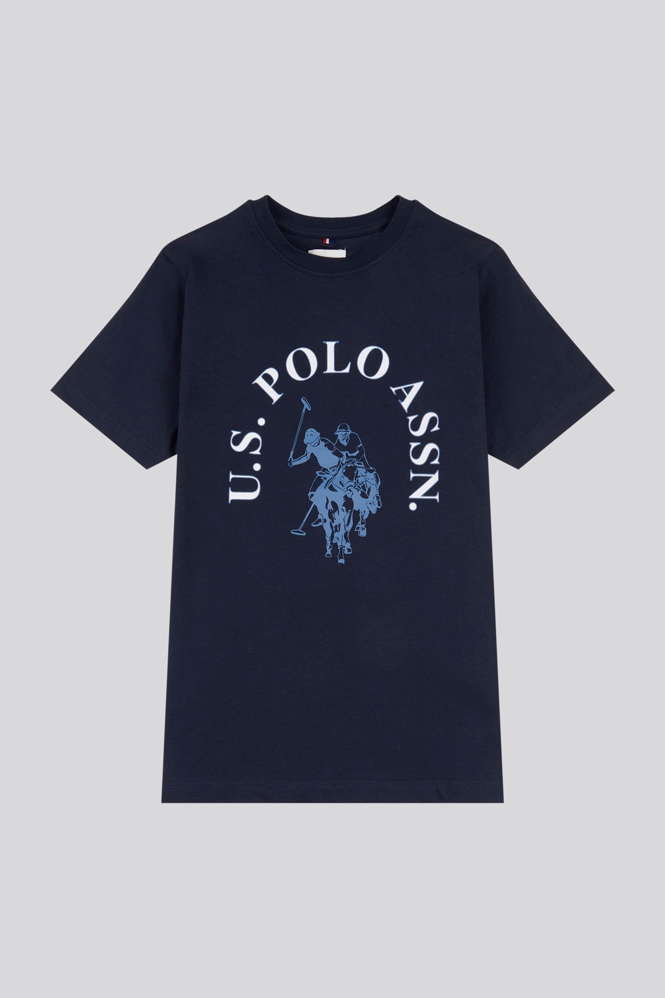 U.S. Polo Assn. Boys Chest Graphic T-Shirt in Dark Sapphire Navy